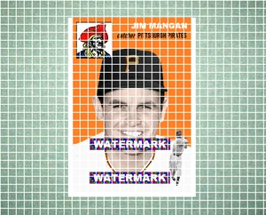 Jim Mangan Pittsburgh Pirates 1954 Stil individuelle Baseball-Kunstkarte - Bild 1 von 2