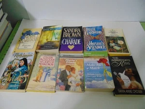Random Lot of 10 Vintage Romance Novels Paperback - Picture 1 of 3