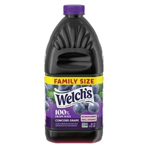 Welch's 100% Grape Juice – Concord Grape, 96 fl oz Bottle, No Sugar Added - Picture 1 of 4
