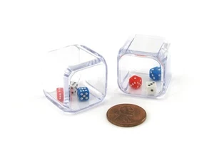 Set of 2 D6 25mm 3 In A Cube Triple Dice Die RPG D&D Board Game - Picture 1 of 2