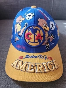 America Club Futbol Adjustable Soccer Embroidered Hat Cap August Mexico D.F. - Picture 1 of 6