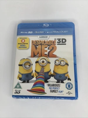 Despicable Me 2 (2013) 3D & 2D Blu-Ray with slipcover NEW (USA Compatible) - Image 1 of 3