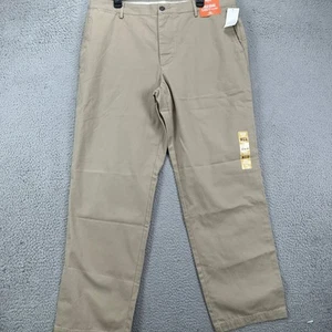 Dockers Pacific Mens Field Khaki Pants 38X32 Tan Classic Fit Flat Front Logo NEW - Picture 1 of 10