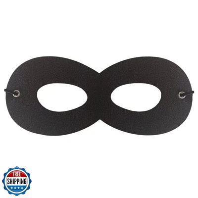 CHILTINA Superhero Mask, Black Felt Eye Mask, Half Masks with Adjustable Elas - Image 1 of 4
