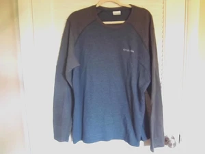 Herren/ Columbia/ Rundhals/ Strick-Waffel Strickpullover Large, blau/grau - Bild 1 von 7