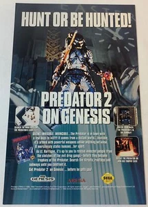 1992 Videospiel Anzeigenseite ~ PREDATOR 2 ~ Hunt Or Be Hunted - Bild 1 von 1