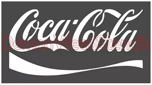 4,5"x8" Kunststoff Schablone - Coca Cola (MC717) (Sie wählen die Farbe) ** *** - Bild 1 von 9