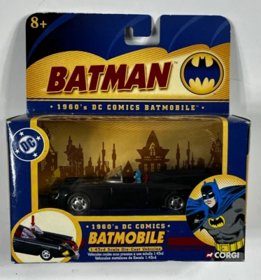 Corgi 1960's Batmobile 1:43 Scale Batman DC Comics die-cast  metal toy model NIB - Image 1 of 4