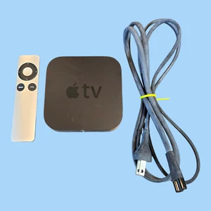 TESTED Apple TV 3rd Generation Media Streamer Model A1469 w/ Remote & Power Cord - Picture 1 of 8