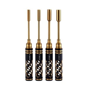 4pcs Titanium Hexagon Nut Driver Precision Hollow Handle Screwdriver for RC Cars - Picture 1 of 3