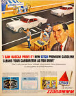 1965 Citgo Premium Gasolene Ed McMahon Bridgehampton Race Track Vintage Print Ad