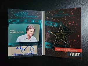 MARK WAHLBERG 2024 Leaf History Book Pop Culture Edition Auto #1/5 BOOGIE NIGHTS - Picture 1 of 3