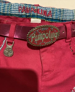Pampolina Girls Pants Pockets Belt Buckle Size 6x NWT $68 Retail - Picture 1 of 12