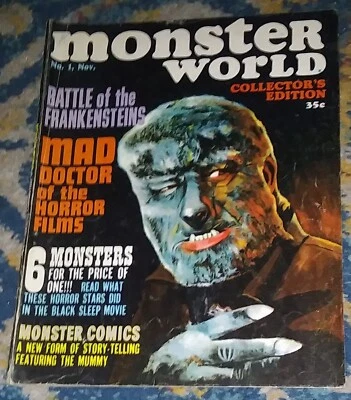 MONSTER WORLD No. 1 Nov. 1964 (COLLECTOR'S EDITION) The Mummy-art by Wally Wood - Image 1 of 4