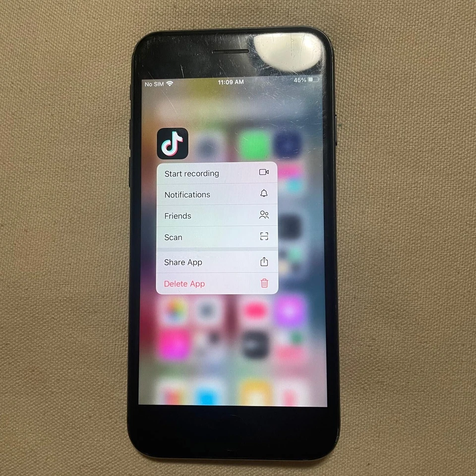 **TIKTOK **Apple iPhone 7 - 256 GB - Negro (Desbloqueado)** TIKTOK INSTALADO** Foto 1 de 4