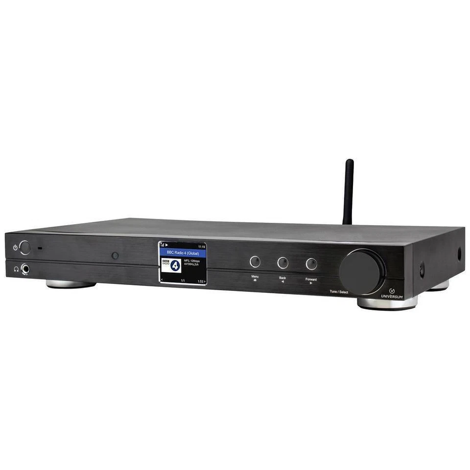 Universum IR 500-21 HiFi-Tuner mit WiFi - Schwarz (Kit mit Fernbedienung und Zubehör)