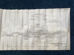 1907 North British Locomotive Co Ltd drawing of W. Baird & Co Ltd Engine HP L286 - Picture 1 of 7