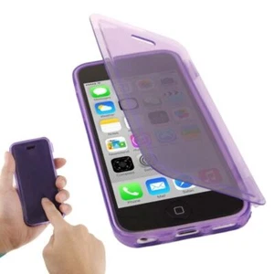 Etui na telefon Flip Quer do telefonu komórkowego iPhone 5c fioletowe - Zdjęcie 1 z 6