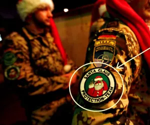 Deutsch Bundeswehr Kommando Spezialkräfte KSK PATCH: Santa Claus Protection Team - Picture 1 of 8