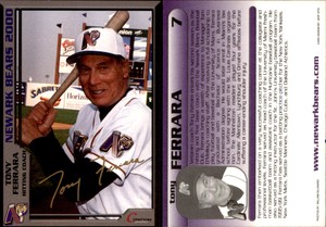 Tony Ferrara 2000 Citation Graphics Newark Bears #28 Card *AutographDen*