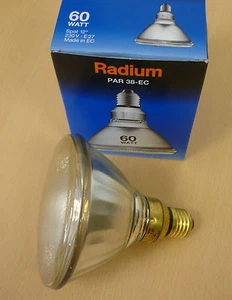 RADIUM PAR38 PAR 38 E27 Strahler Pressglaslampe Lampe 60W 80W 120W FLOOD SPOT - Bild 1 von 7