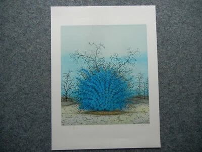 Lackovic Farbserigraphie: Vergißmeinnicht, signiert + nummeriert X / XXXV - Bild 1 von 4