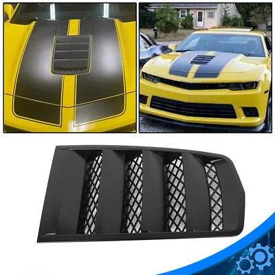 Hood Scoop Vents Grille Matt Black for 2014-2015 Chevrolet Camaro # 22828242 - Image 1 of 4