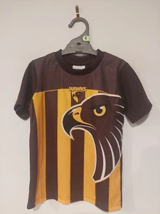 AFL Hawthorn Hawks Toddlers Kids Tshirt Size 4 NWT - Picture 1 of 4