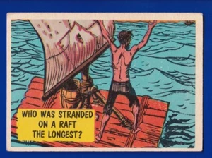 STRANDED ON A RAFT THE LONGEST 1961 TOPPS ISOLATION BOOTH #58 VG-EX - Picture 1 of 2
