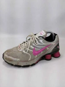 Nike Plus Womens Shox Running Shoes Gray Low Top Lace Up Sneakers 318164-061 8.5 - Picture 1 of 11