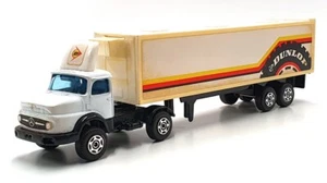 Corgi 18cm Long 1146 - Mercedes Benz Truck & Trailer Dunlop - White - Picture 1 of 5