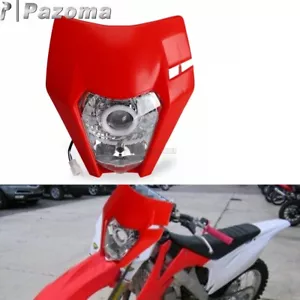 Enduro LED Headlight Fairing Emark E8 For Honda CRF250F CRF450R/X CRF250R XR400 - Picture 1 of 11