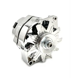 Alternador GM SBC BBC 350 400 454 396 V8 OE GMC Chevy Pontiac 140 amperios cromo - Imagen 1 de 4