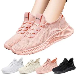 Womens Running Trainers Ladies Sneakers Slip On Walking Gym Comfy Fashion Shoes - Picture 1 of 33