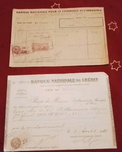 21 französische Briefumschläge, frankiert, ca. 100 Jahre alt, 4 Quittungen... - Bild 1 von 12