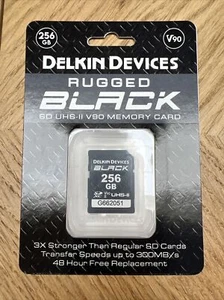 Delkin Devices Rugged Black SD UHS-II V90 246GB card BNWT RRP £399 - Picture 1 of 1