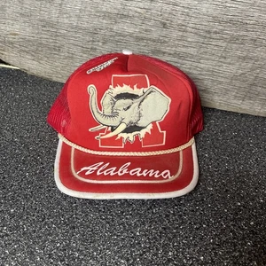 DE COLECCIÓN UNIVERSIDAD O ALABAMA MAREA CARMESÍ CAMIONERO GORRA SNAPBACK BIG AL ROLL TIDE - Imagen 1 de 7