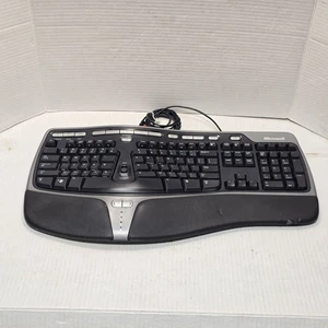 Microsoft Natural Ergonomic Keyboard 4000 v1.0 KU-0462 USB Wired 1048 - Afbeelding 1 van 23