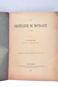 Chapellenie de Montgauzy Pasquier Extrait Mélanges Couture Toulouse 1902 - Picture 1 of 9