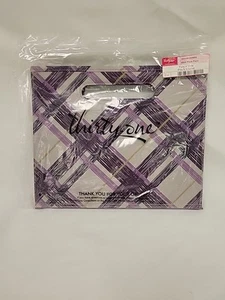 Thirty One Fold N File Plum Plaid - NIB - Picture 1 of 6