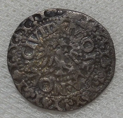 FREE IMPERIAL CITY OF FRANKFURT 1522-1525 SILVER GROSCHEN TOURNOIS COIN - Image 1 of 2