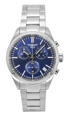 Tissot Chronograph Blue Dial Quartz 100M Men's Watch T150.417.11.041.00 - image 1 of 4