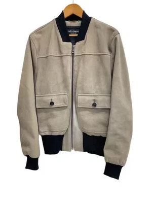 Chaqueta/Blusa/Talla 50/Cuero de Cabra/Gris DOLCE&GABBANA de Cuero Foto 1 de 4