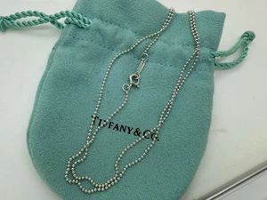 Tiffany Co Sterlingsilber Perlen Halskette Kette 16" Zoll - Bild 1 von 5