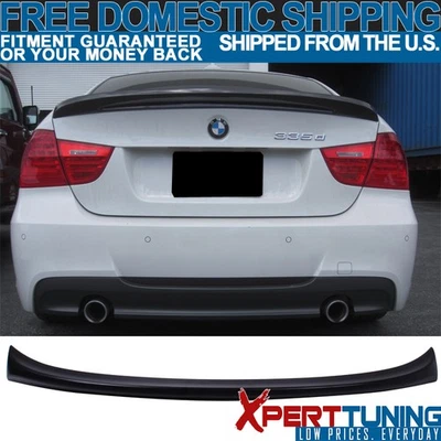Fits 06-11 BMW 3 Series E90 Sedan M3 Style Rear Trunk Spoiler Wing Lip - ABS — 第 1/4 张图片