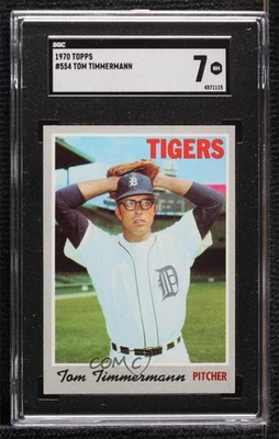 1970 Topps Tom Timmerman n #554 SGC 7 Rookie RC - Image 1 of 2