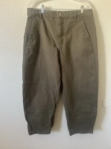 Everlane The Utility Barrel Pant Size 14 Kalamata Green Tapered High Rise - Picture 1 of 16