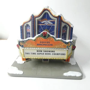 Hawthorne Village Denver Broncos Theater Christmas NFL Football AS IS 2004 - Picture 1 of 12
