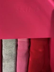 Skims Cotton Rib Boxer 3 Pack- Sugar Pink- Small - Picture 1 of 2