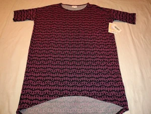 Lularoe Irma Tunic Shirt Women's Size Xtra X Small XXS Abstract Stripe NWT NEW - Picture 1 of 6